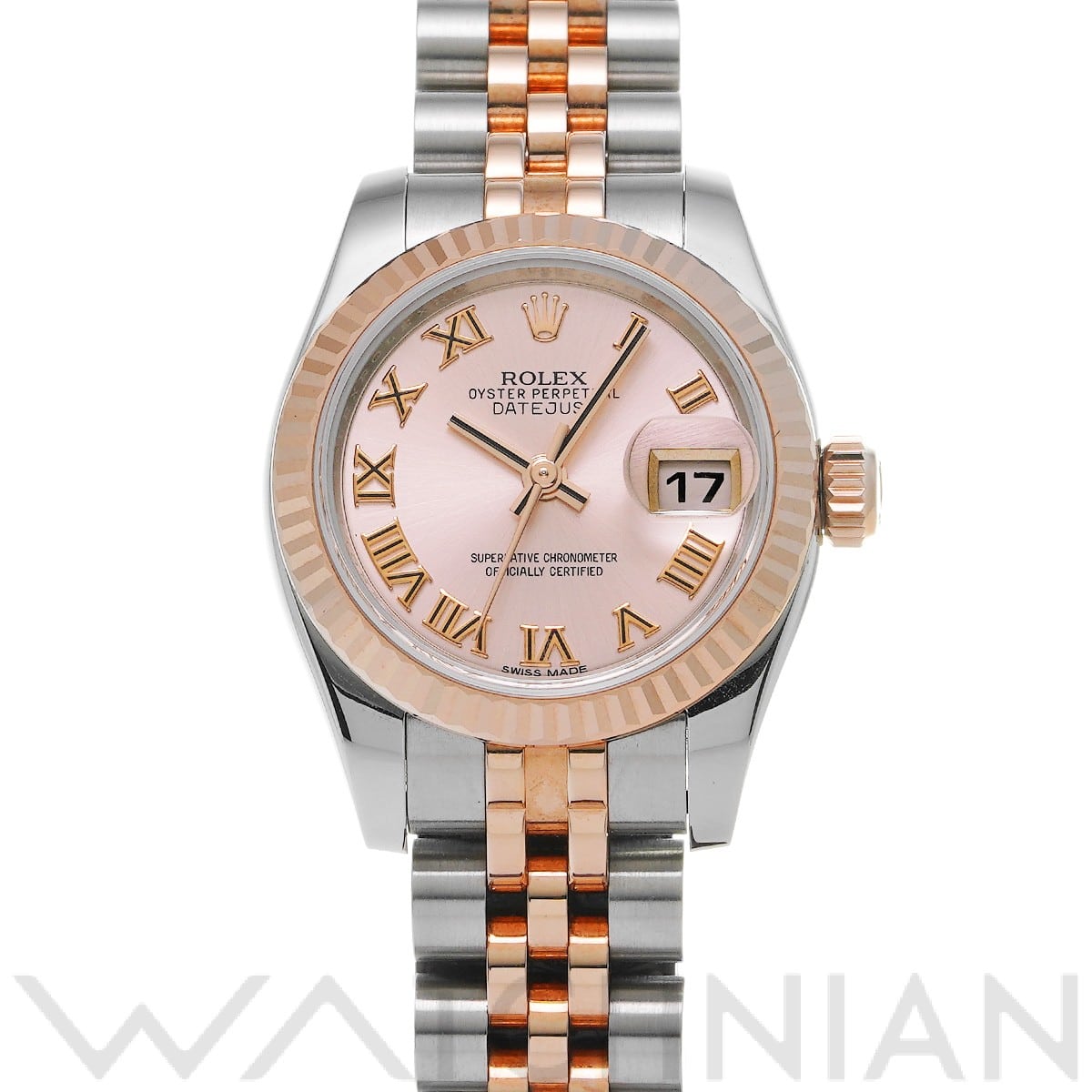 ロレックス レディ デイトジャスト 26 179171 ピンク レディース 時計 【中古】【wristwatch】