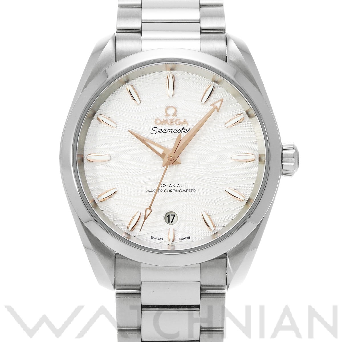 オメガ シーマスター アクアテラ コーアクシャル マスタークロノメーター 220.10.38.20.02.002 オパリンシルバー ユニセックス 時計 【中古】【wristwatch】