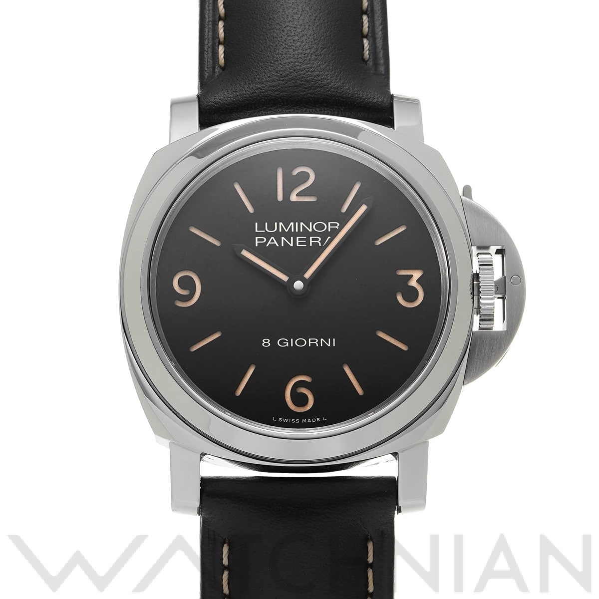 パネライ ルミノール ベース 8デイズ PAM00914 ブラック メンズ 時計 【中古】【wristwatch】