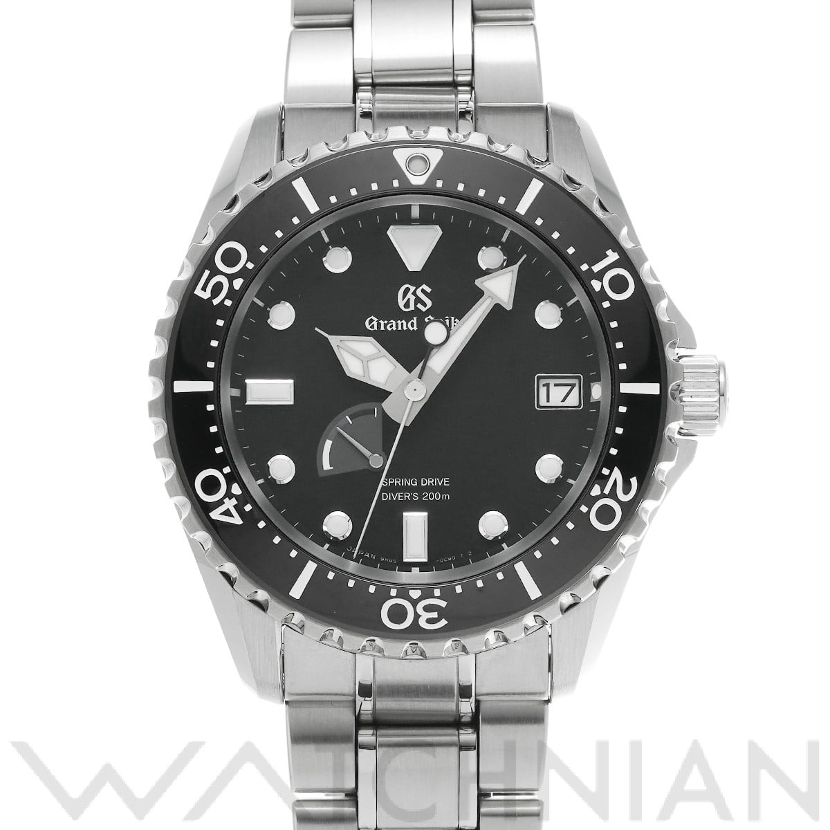 グランドセイコー スポーツコレクション スプリングドライブ ダイバーズウォッチ SBGA461 ブラック メンズ 時計 【中古】【wristwatch】