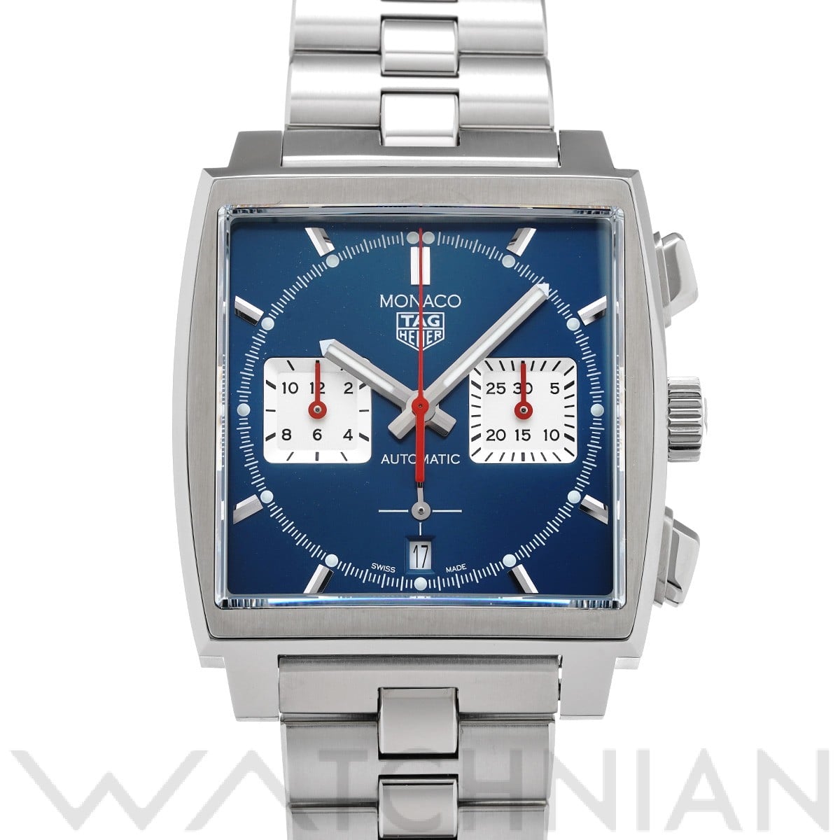 タグ ホイヤー モナコ キャリバーホイヤー02 クロノグラフ CBL2111.BA0644 ブルー/シルバー メンズ 時計 【中古】【wristwatch】