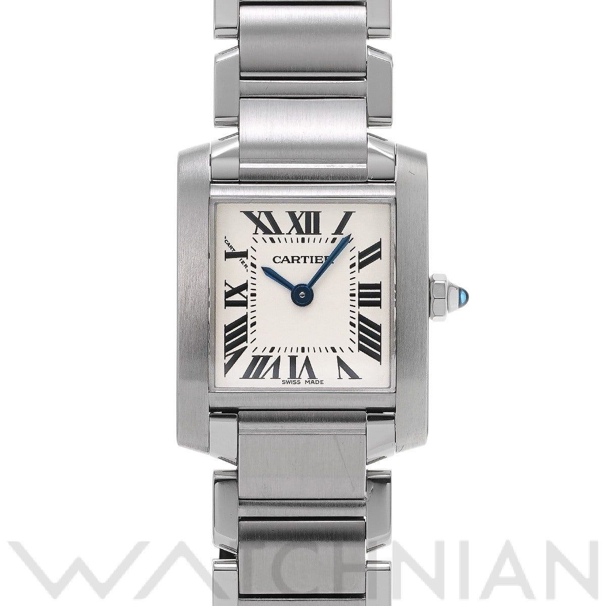 カルティエ タンク フランセーズ SM W51008Q3 シルバー レディース 時計 【中古】【wristwatch】