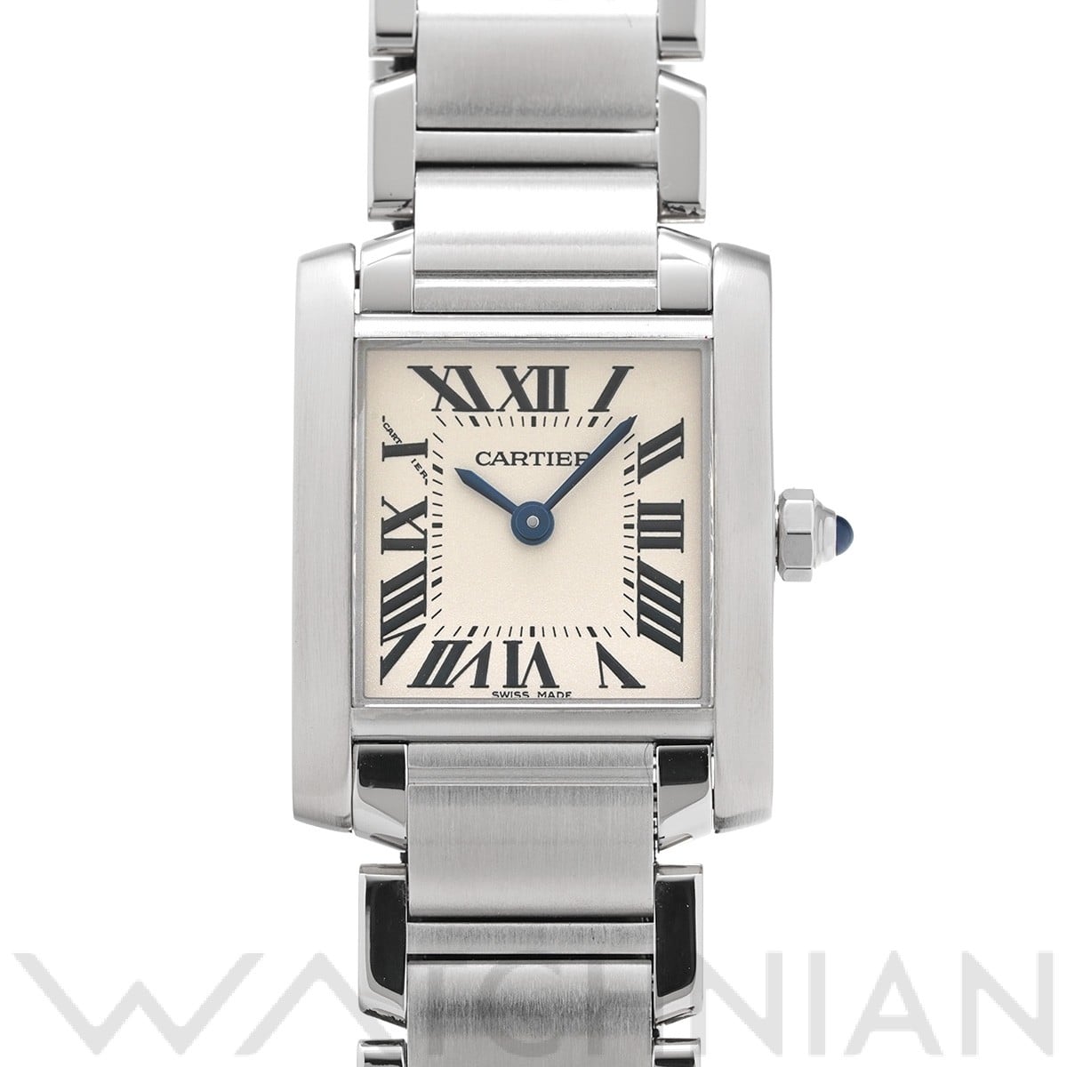 カルティエ タンク フランセーズ SM W51008Q3 シルバー レディース 時計 【中古】【wristwatch】