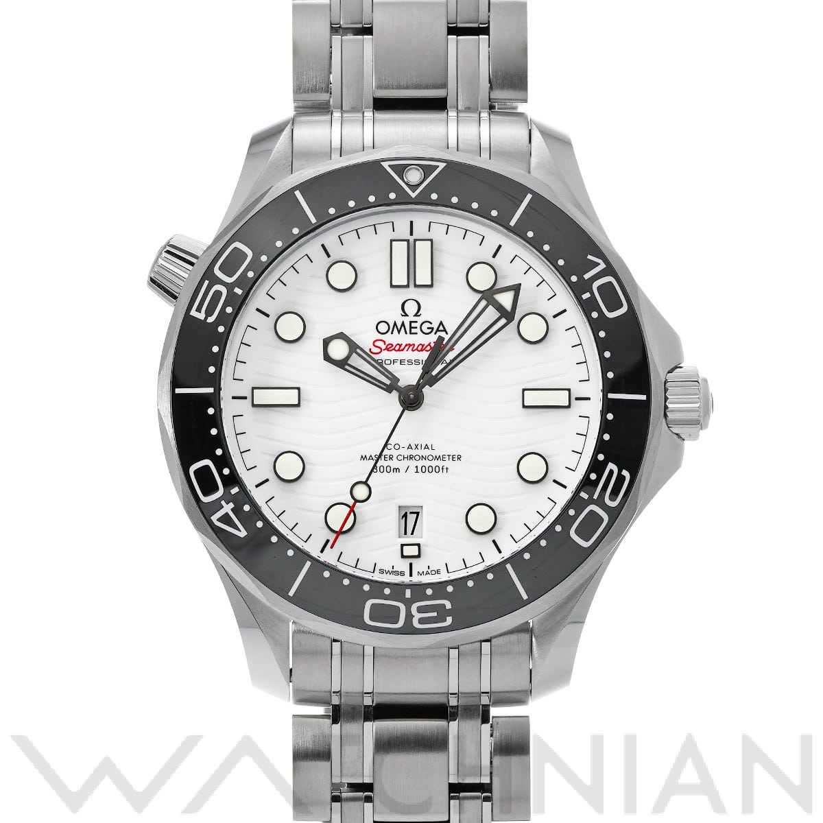 オメガ シーマスター ダイバー300 コーアクシャル マスタークロノメーター 210.30.42.20.04.001 ホワイト メンズ 時計 【中古】【wristwatch】