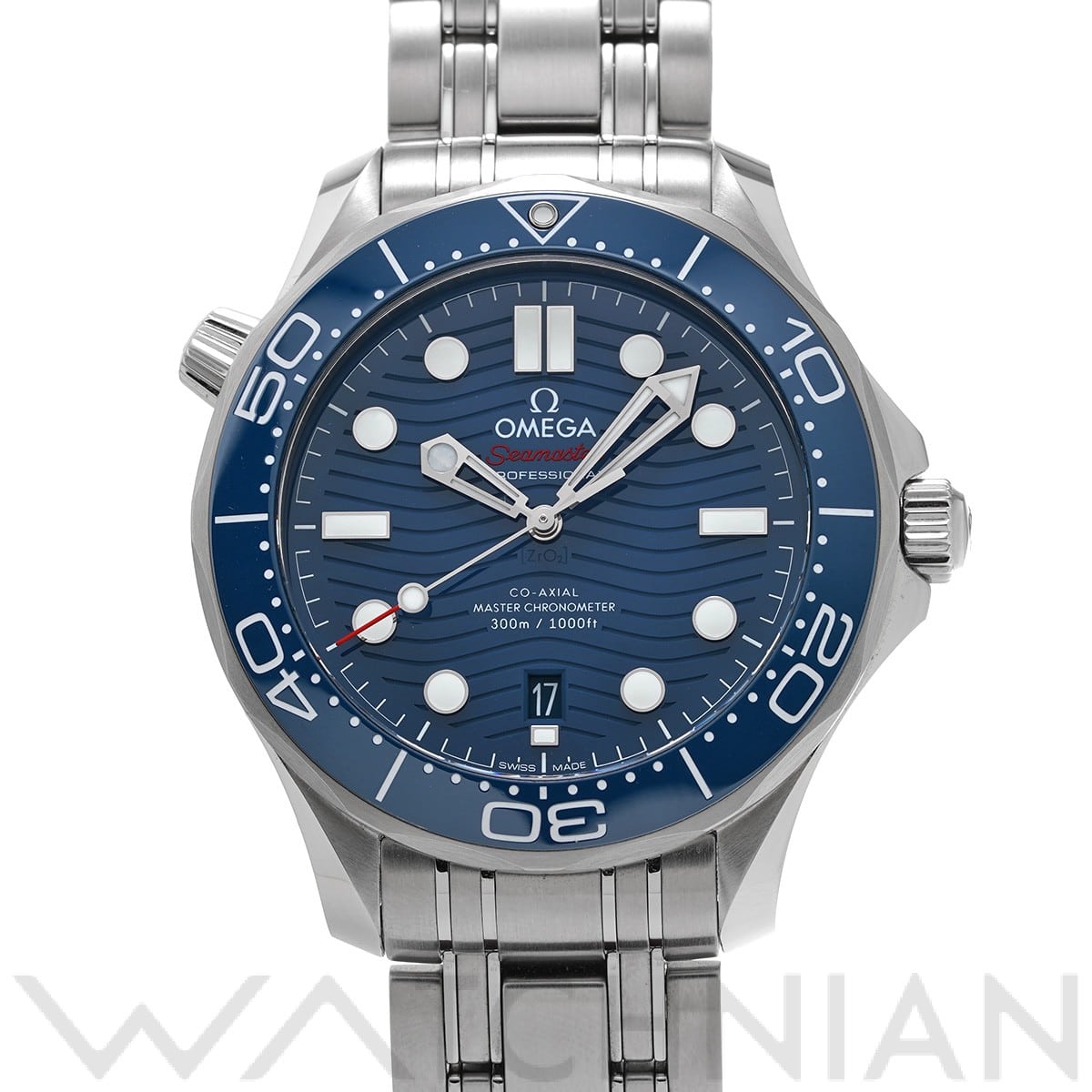 オメガ シーマスター ダイバー300 コーアクシャル マスタークロノメーター 210.30.42.20.03.001 ブルー メンズ 時計 【中古】【wristwatch】