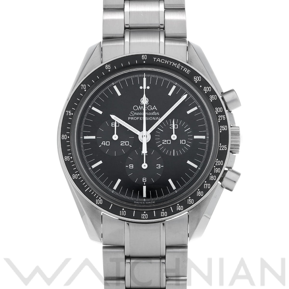 オメガ スピードマスター ムーンウォッチ プロフェッショナル アポロ17号 30th 3574.51 ブラック メンズ 時計 【中古】【wristwatch】