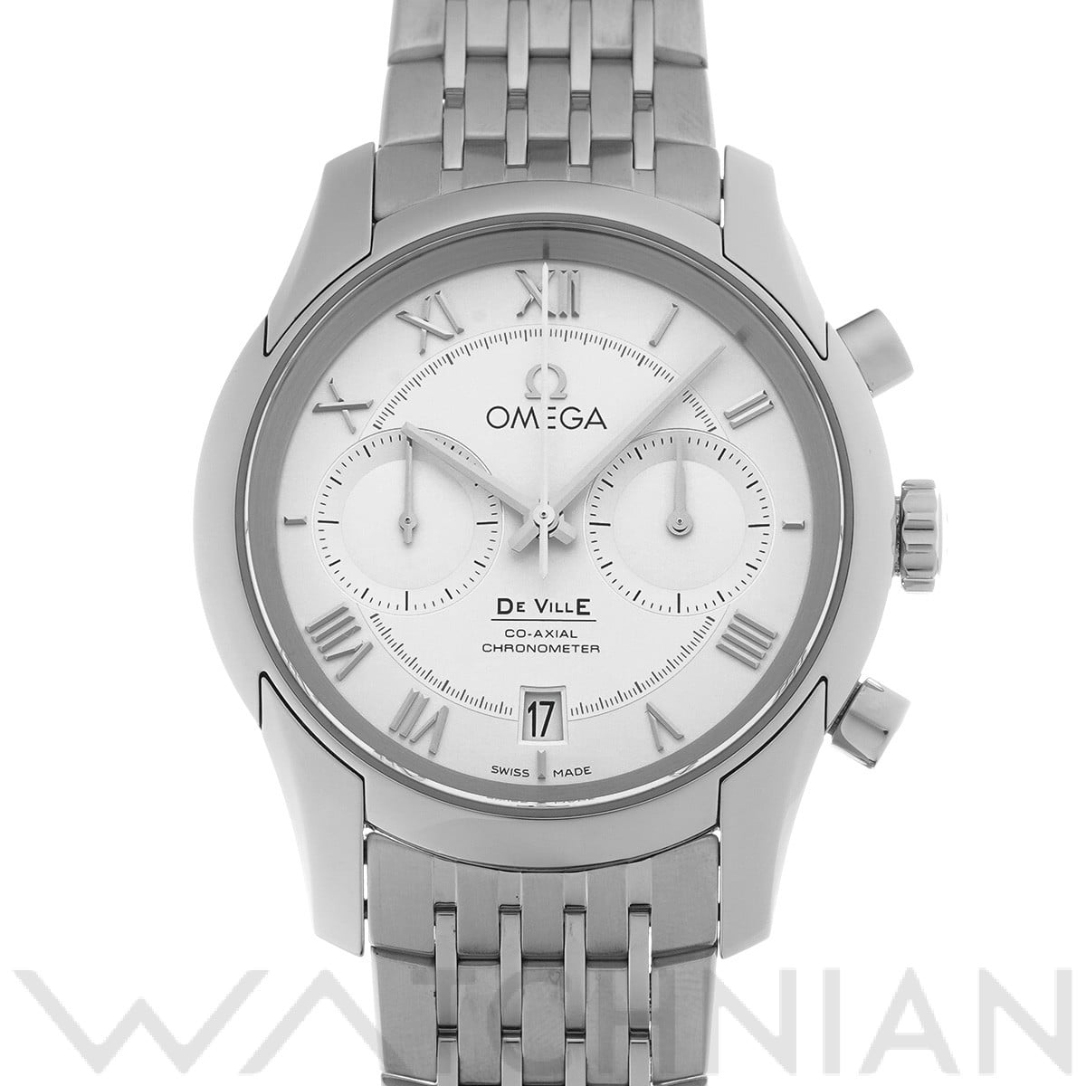 オメガ デ・ヴィル アワービジョン コーアクシャル クロノグラフ 431.10.42.51.02.001 シルバー メンズ 時計 【中古】【wristwatch】