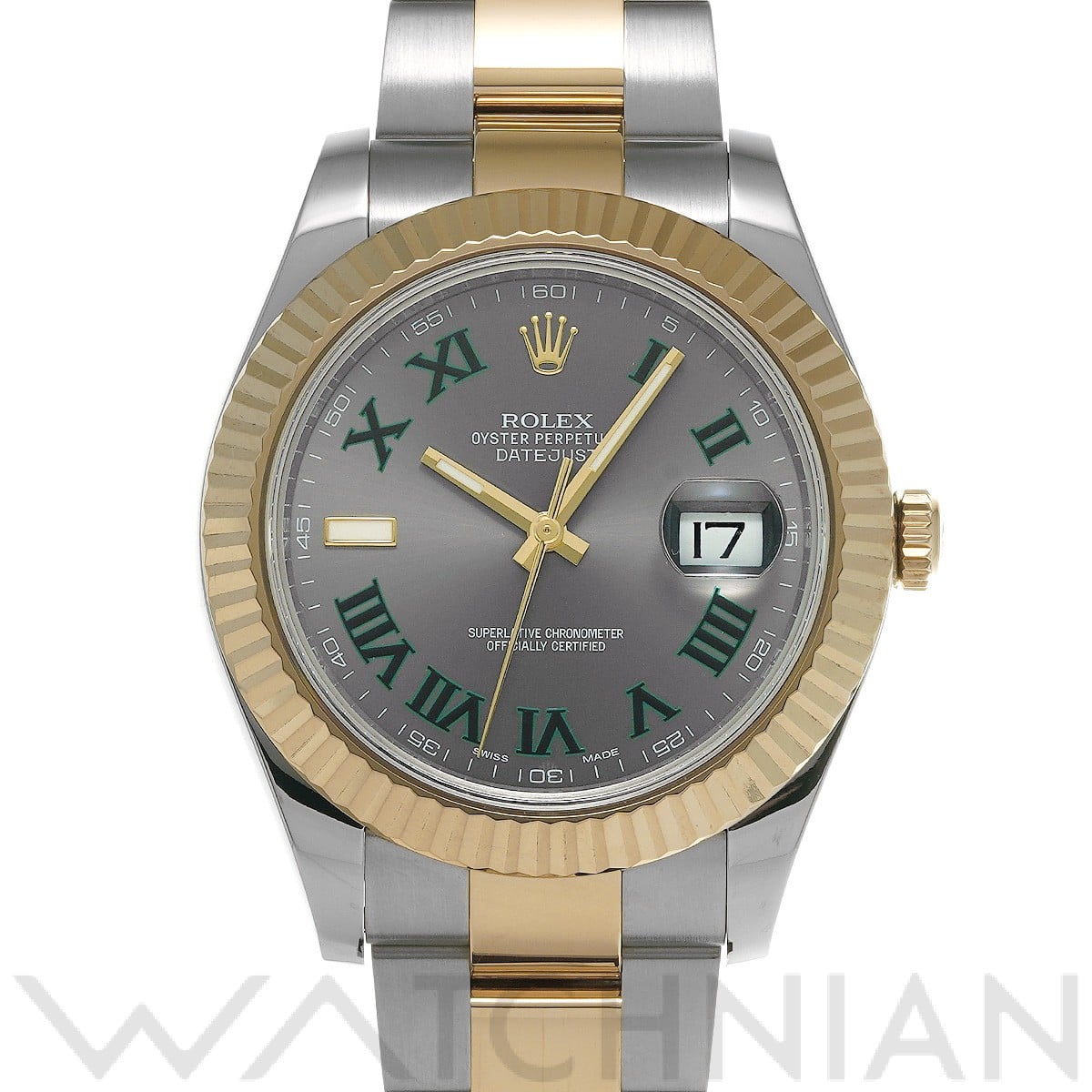 ロレックス デイトジャストII 116333 グレー メンズ 時計 【中古】【wristwatch】