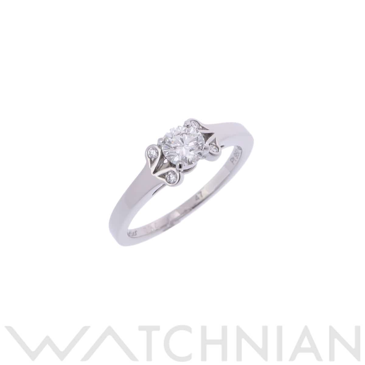 カルティエ バレリーナ リング #47 シルバー Pt950プラチナ レディース ジュエリー 【中古】【jewelry】
