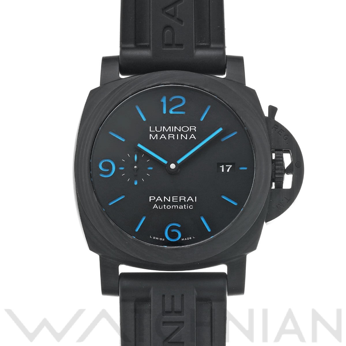 パネライ / PANERAI ルミノールマリーナ カーボテック PAM01661 ブラック メンズ 時計 【中古】【wristwatch】