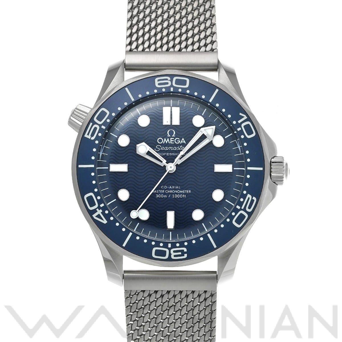 オメガ シーマスター ダイバー300 コーアクシャル マスタークロノメーター ジェームズ・ボンド 60th 210.30.42.20.03.002 ブルー メンズ 時計 【中古】【wristwatch】