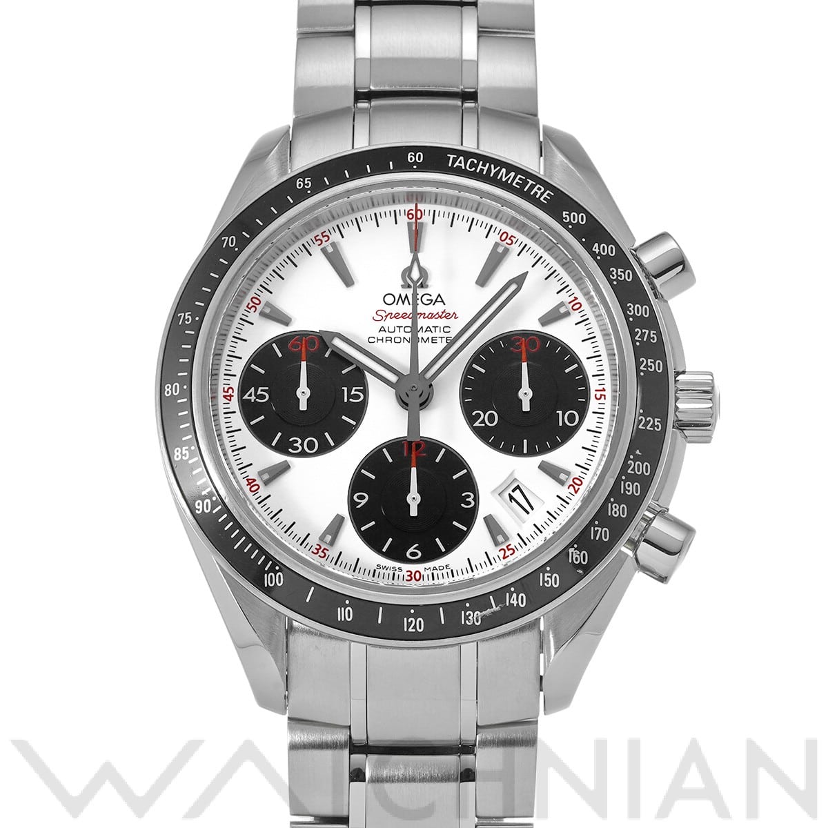 オメガ スピードマスター デイト  323.30.40.40.04.001 ホワイト/ブラック メンズ 時計 【中古】【wristwatch】