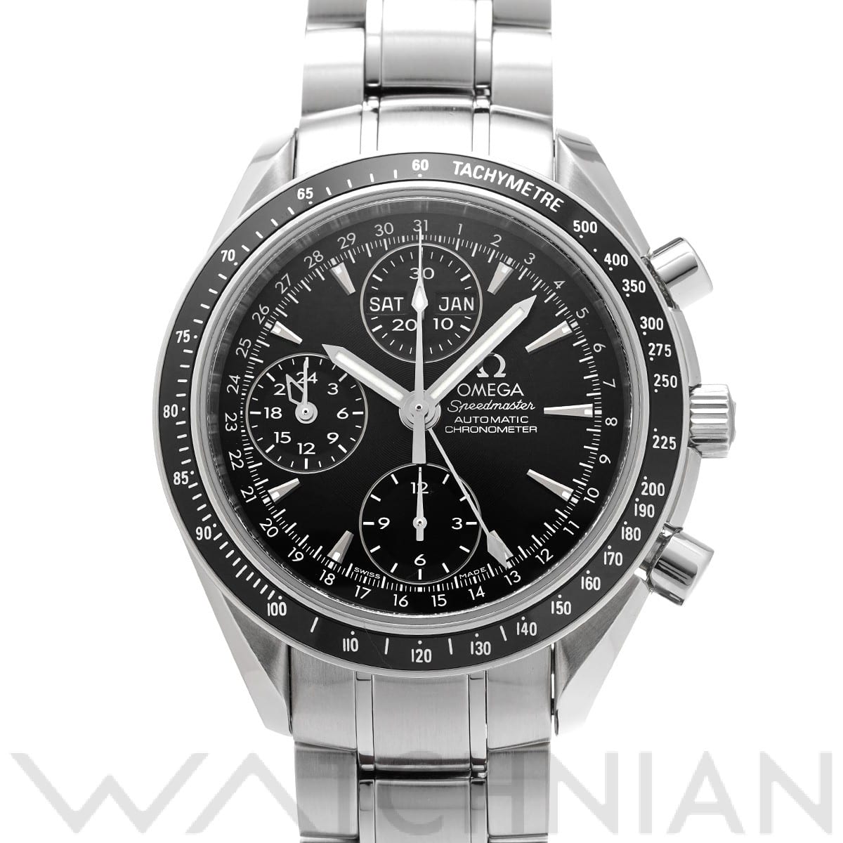 オメガ スピードマスター トリプルカレンダー 3220.50 ブラック メンズ 時計 【中古】【wristwatch】
