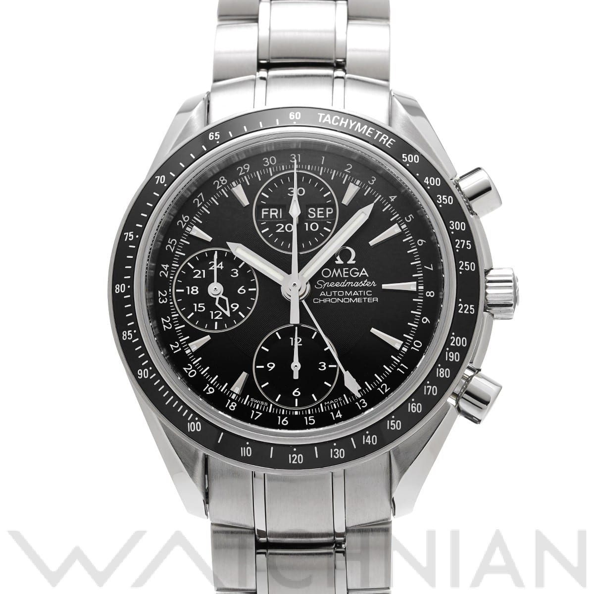 オメガ スピードマスター トリプルカレンダー 3220.50 ブラック メンズ 時計 【中古】【wristwatch】