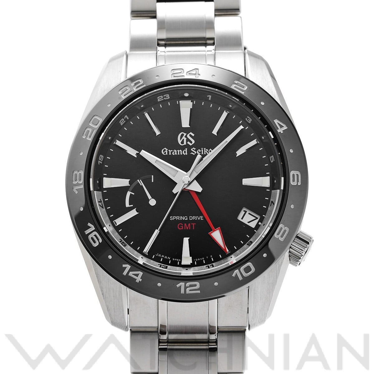 グランドセイコー スポーツコレクション スプリングドライブ GMT SBGE253 ブラック メンズ 時計 【中古】【wristwatch】