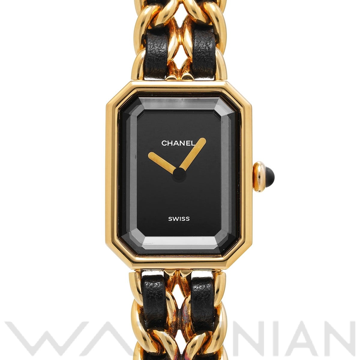 シャネル プルミエール M H0001 ブラック レディース 時計 【中古】【wristwatch】