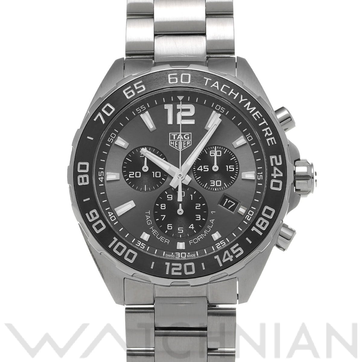 タグ ホイヤー / TAG HEUER フォーミュラ1 クォーツ クロノグラフ CAZ1011.BA0842 グレー/ブラック メンズ 時計 【中古】【wristwatch】