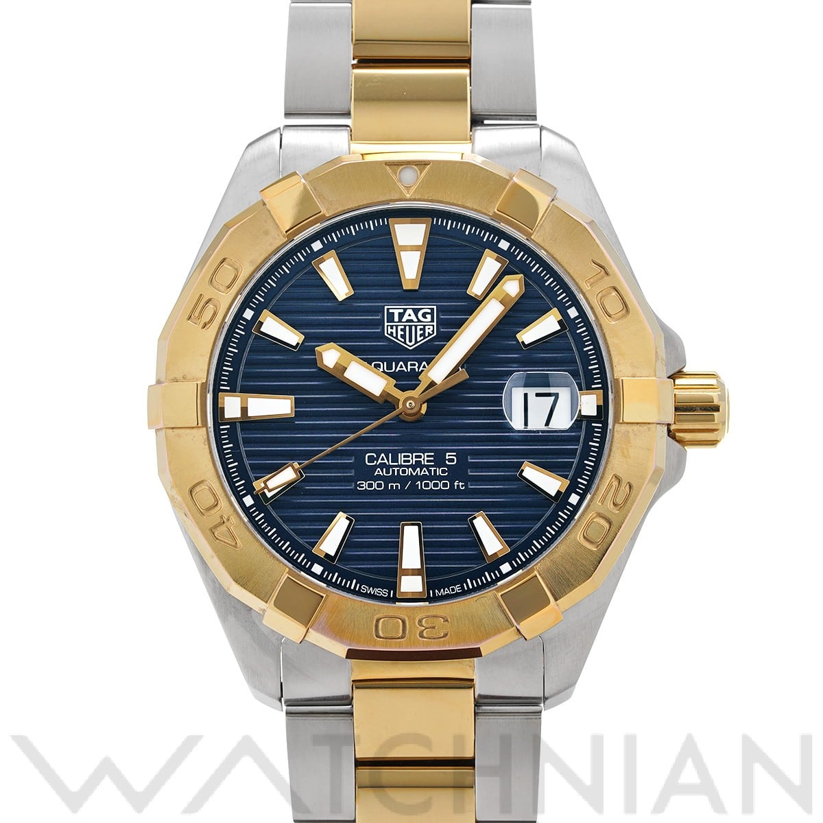 タグ ホイヤー アクアレーサー キャリバー5 WBD2120.BB0930 ブルー メンズ 時計 【中古】【wristwatch】