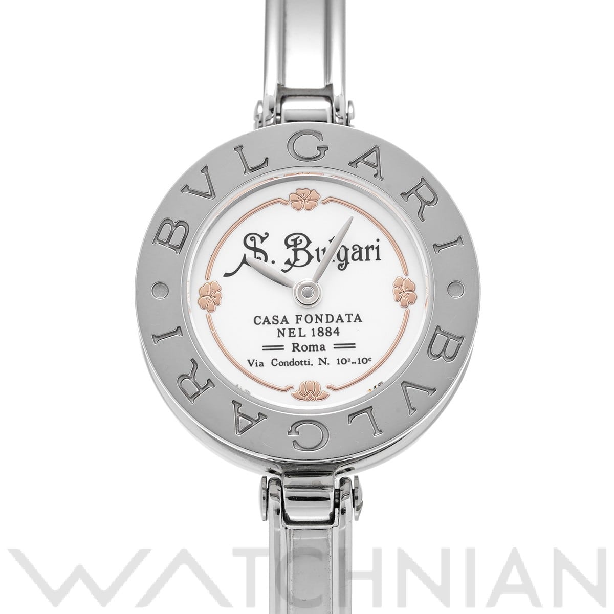 ブルガリ ビーゼロワン コレッツィオーネ 125th BZ22S　 ホワイト レディース 時計 【中古】【wristwatch】