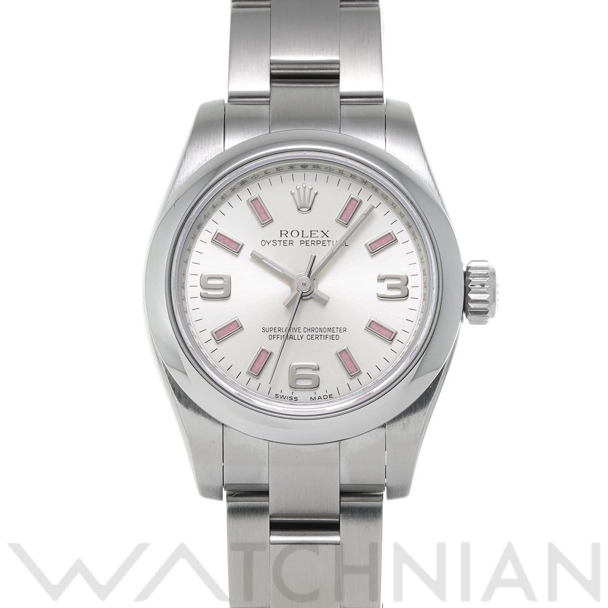 ロレックス オイスターパーペチュアル 26 176200 シルバー レディース 時計 【中古】【wristwatch】