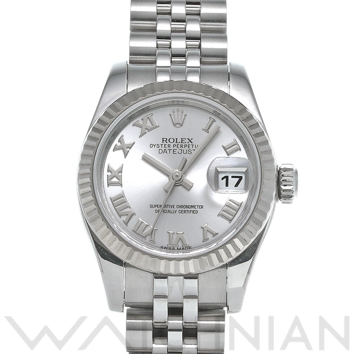 ロレックス レディ デイトジャスト 26 179174 グレー レディース 時計 【中古】【wristwatch】