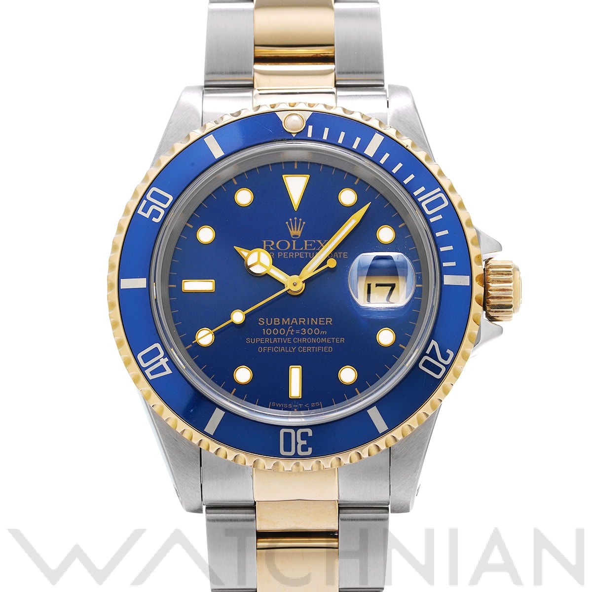 ロレックス サブマリーナ デイト 16613 ブルー メンズ 時計 【中古】【wristwatch】