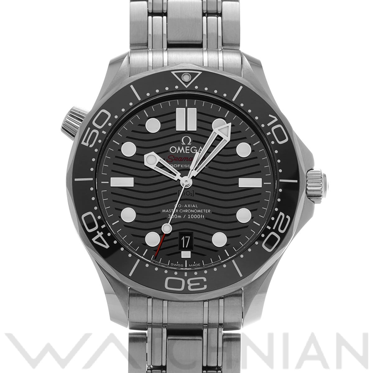 オメガ シーマスター ダイバー300 コーアクシャル マスタークロノメーター 210.30.42.20.01.001 ブラック メンズ 時計 【中古】【wristwatch】