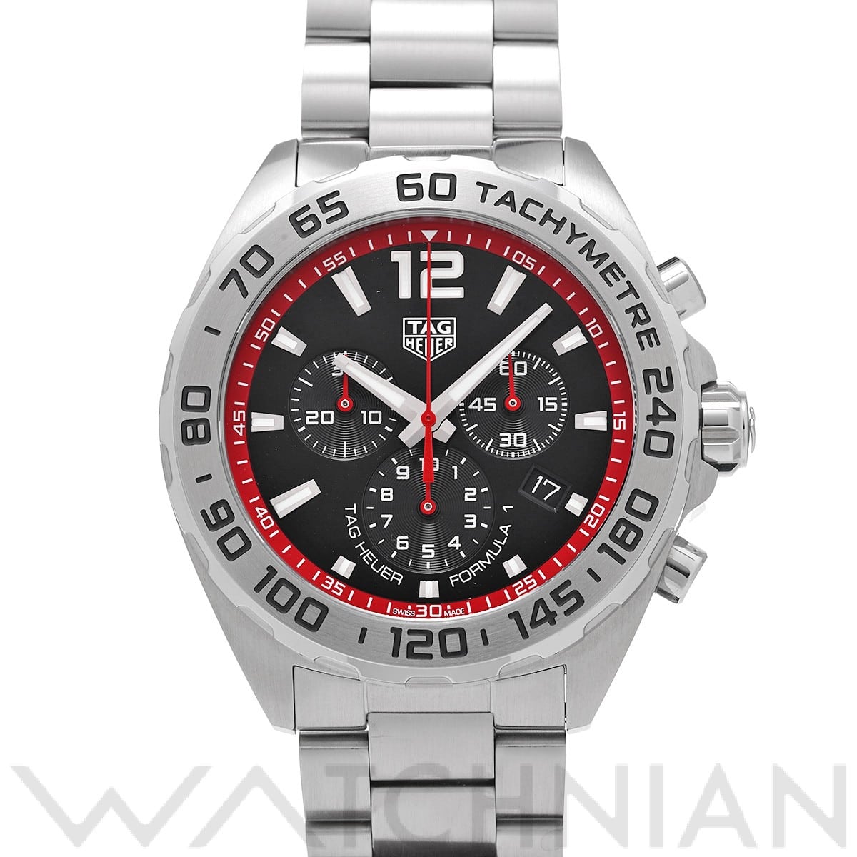 タグ ホイヤー フォーミュラ1 クォーツ クロノグラフ CAZ101Y.BA0842 ブラック メンズ 時計 【中古】【wristwatch】