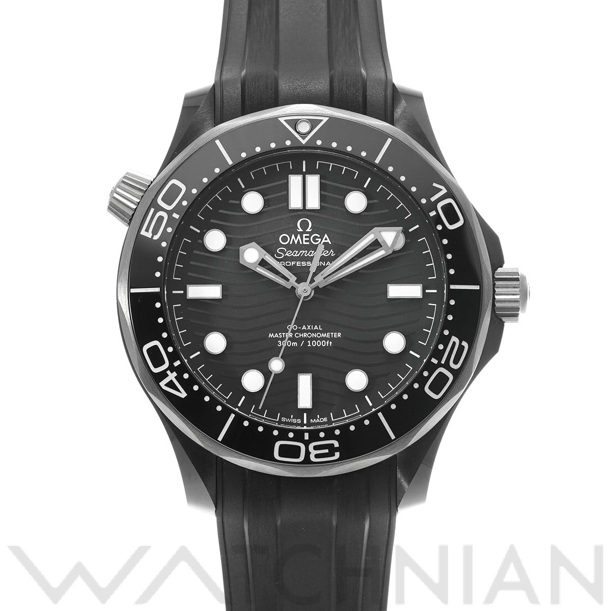 オメガ シーマスター ダイバー300 コーアクシャル マスタークロノメーター 210.92.44.20.01.001 ブラック メンズ 時計 【中古】【wristwatch】