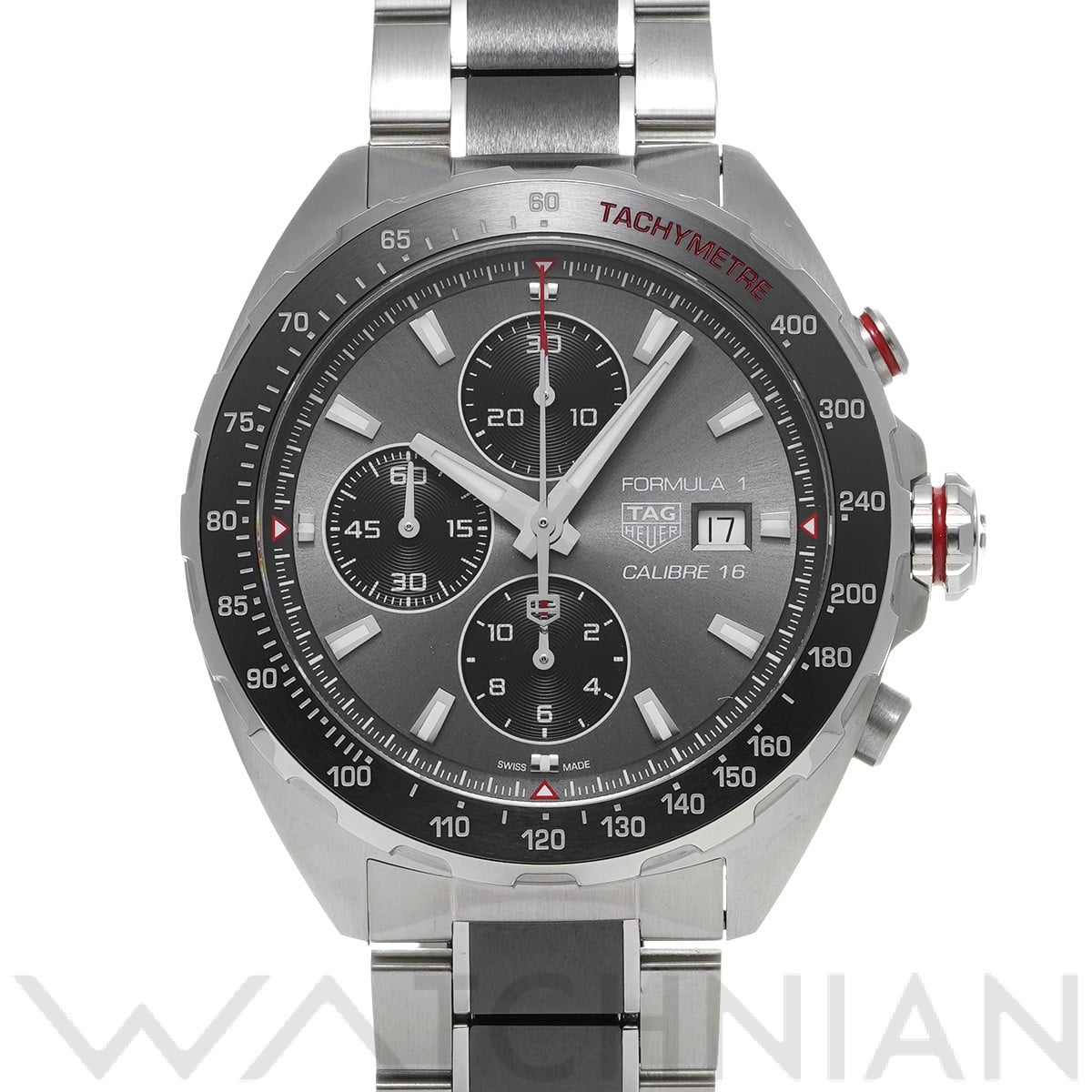 タグ ホイヤー フォーミュラ1 キャリバー16 クロノグラフ CAZ2012.BA0970 グレー/ブラック メンズ 時計 【中古】【wristwatch】