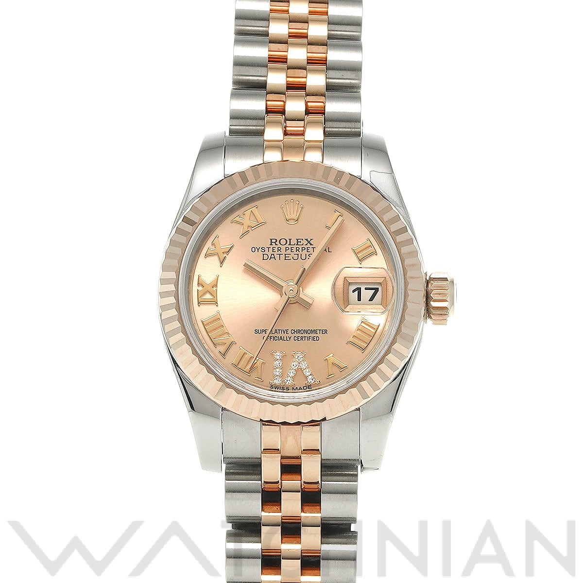 ロレックス レディ デイトジャスト 26 179171 ピンク/ダイヤモンド レディース 時計 【中古】【wristwatch】