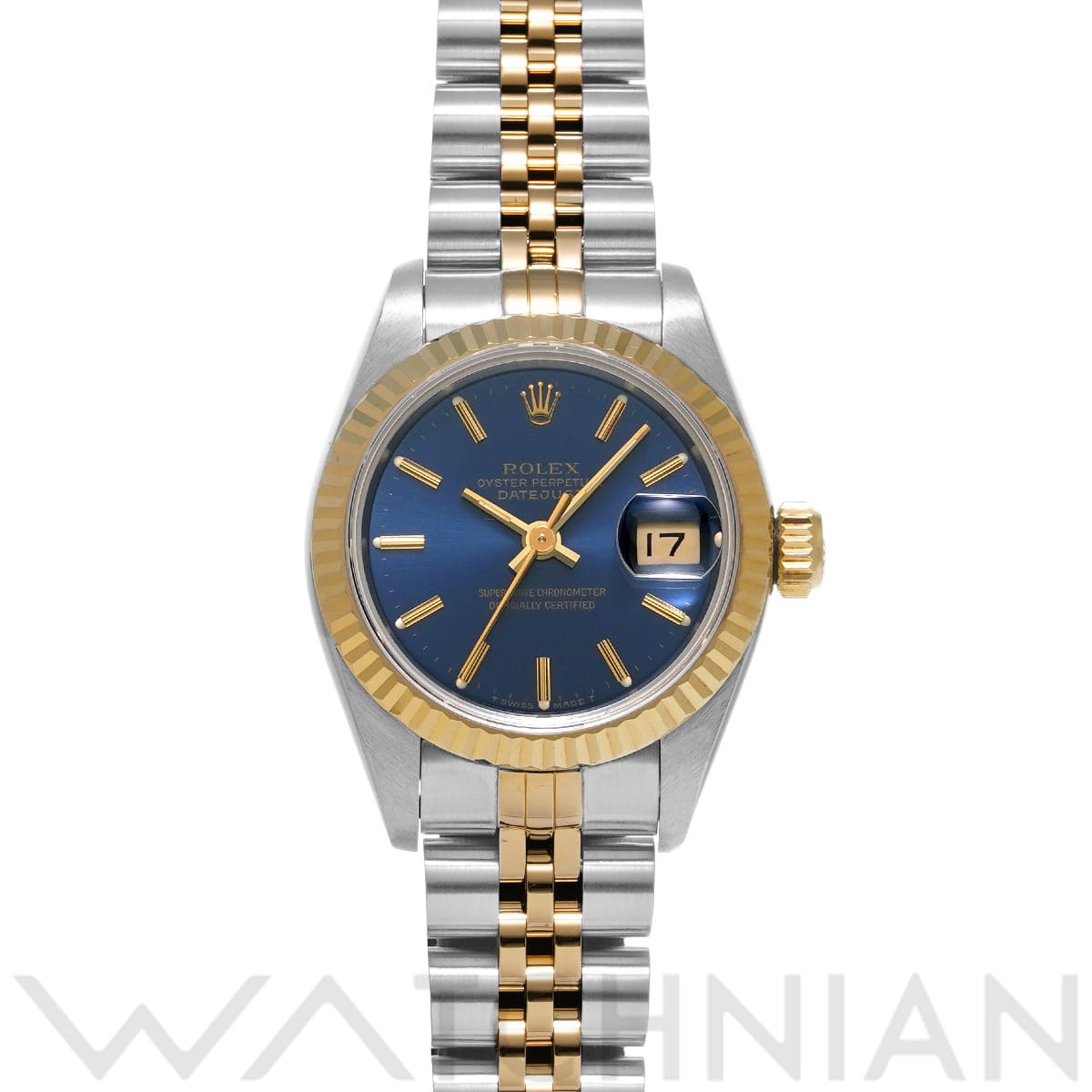 ロレックス デイトジャスト 69173 ブルー レディース 時計 【中古】【wristwatch】