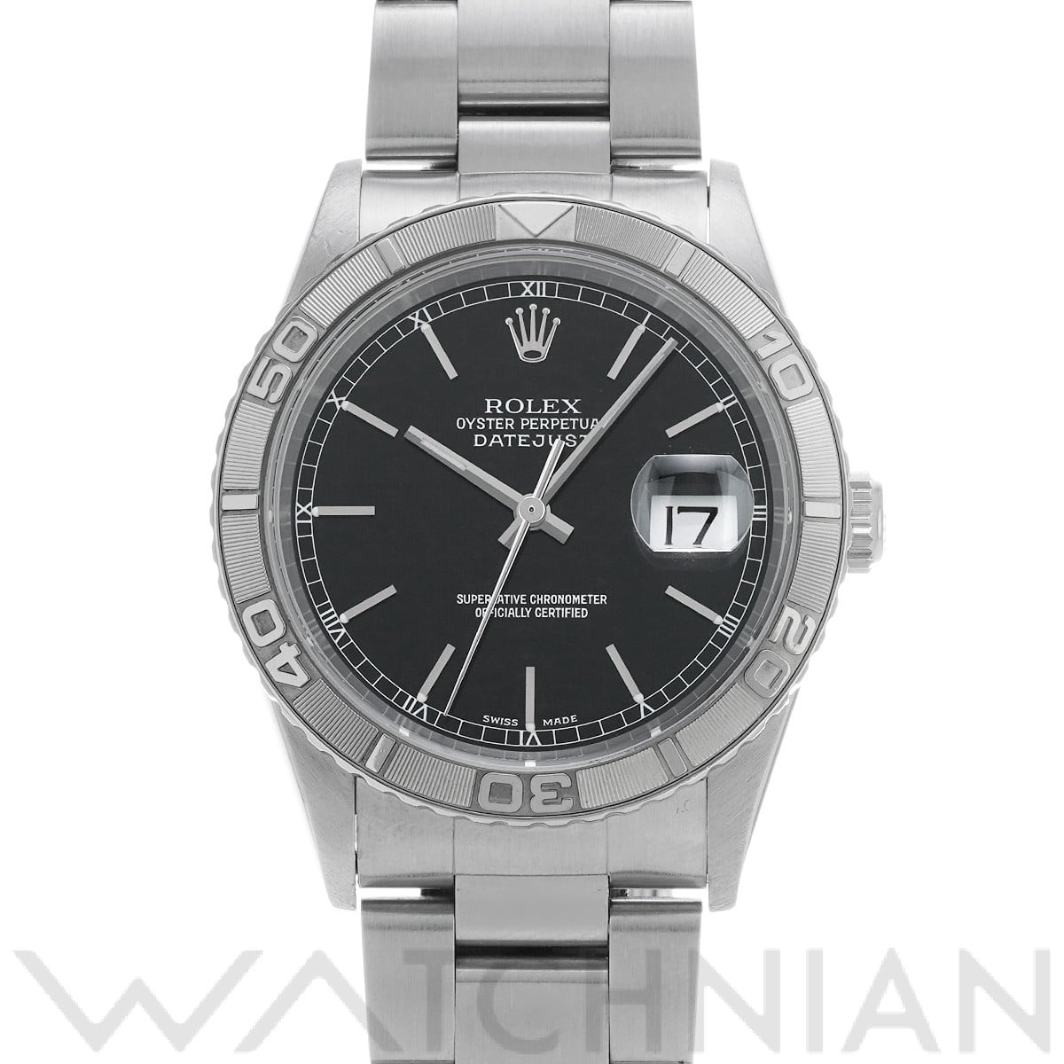 ロレックス デイトジャスト サンダーバード 16264 ブラック メンズ 時計 【中古】【wristwatch】