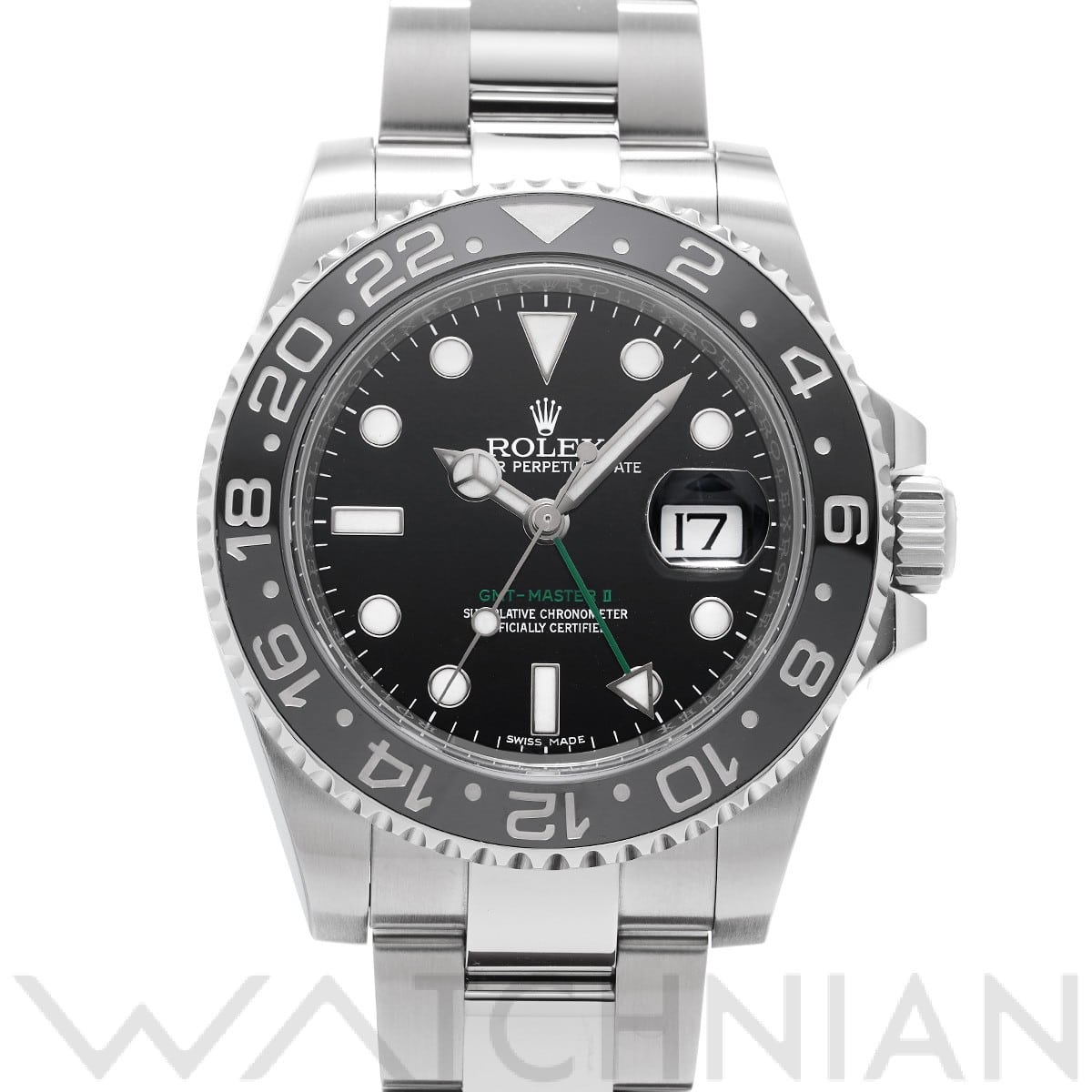 ロレックス GMTマスターII 116710LN ブラック メンズ 時計 【中古】【wristwatch】