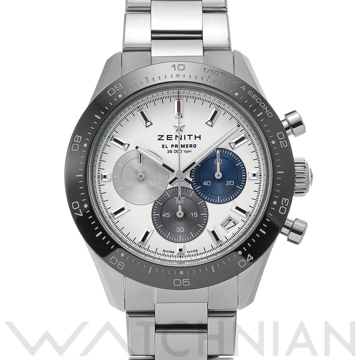 ゼニス クロノマスター スポーツ エル・プリメロ 03.3100.3600/69.M3100 ホワイト メンズ 時計 【中古】【wristwatch】