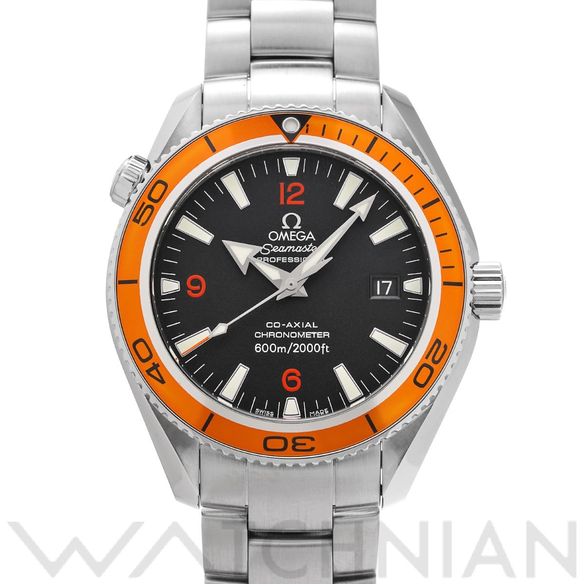 オメガ シーマスター プラネットオーシャン 600 コーアクシャル 2209.50 ブラック メンズ 時計 【中古】【wristwatch】