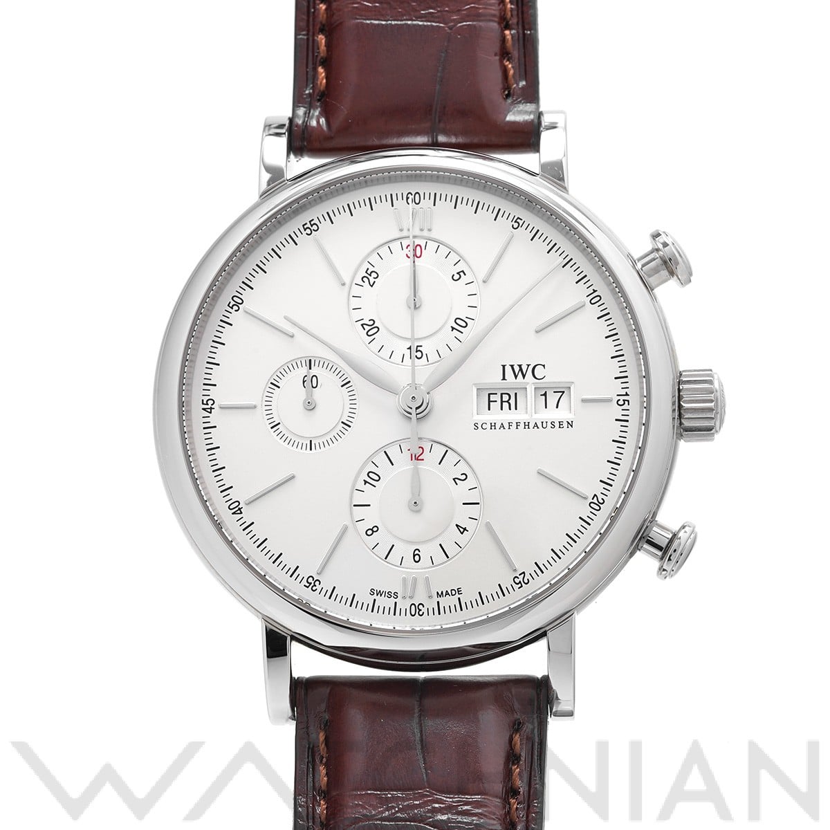IWC ポートフィノ クロノグラフ IW391007 シルバー メンズ 時計 【中古】【wristwatch】