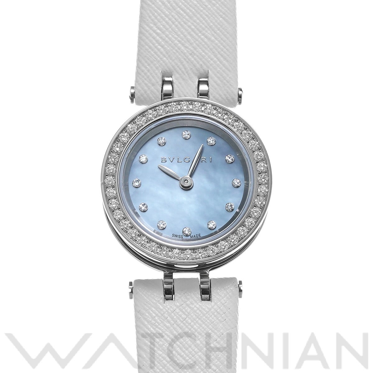 ブルガリ ビーゼロワン BZ23BSDL/12 ブルーシェル/ダイヤモンド レディース 時計 【中古】【wristwatch】