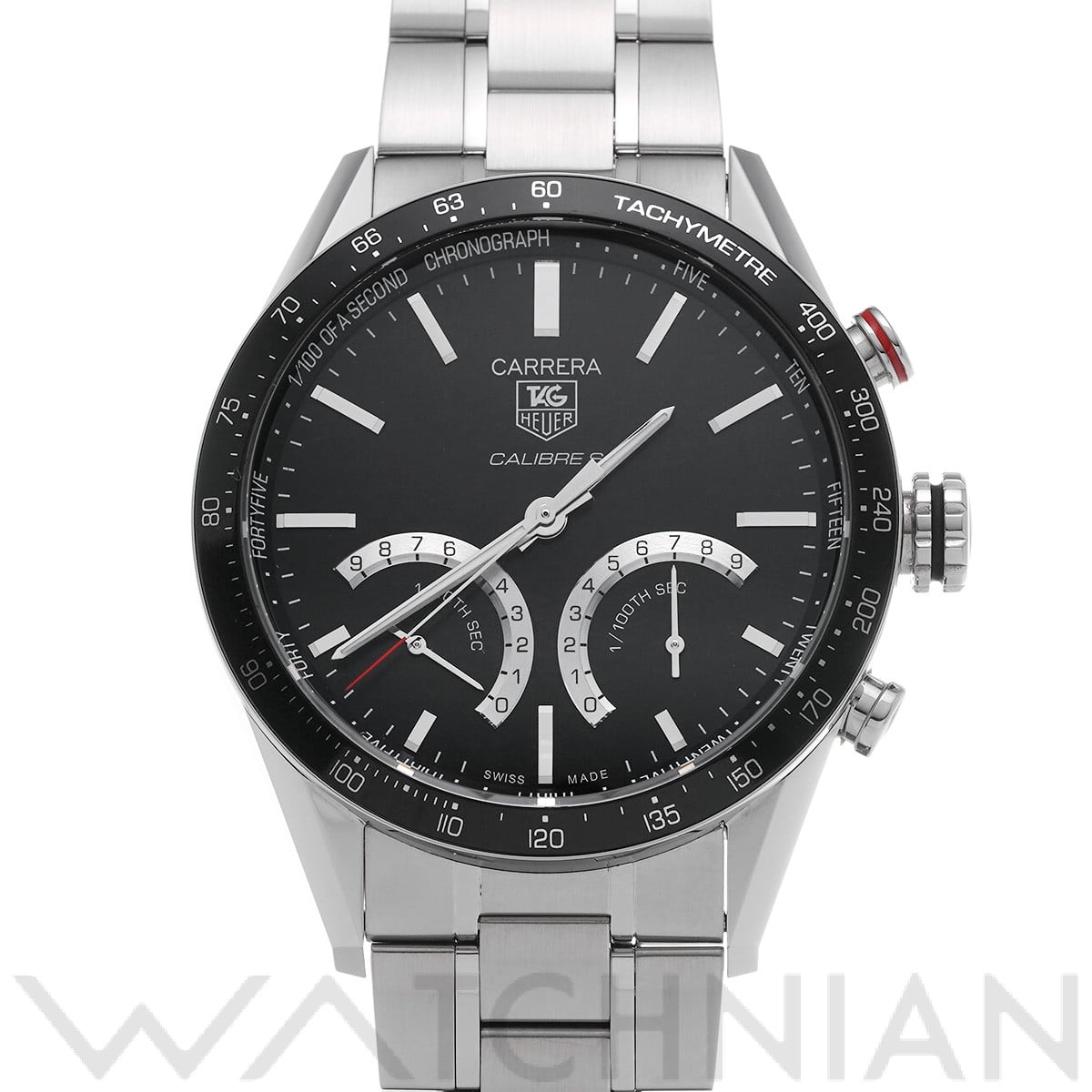 タグ ホイヤー カレラ キャリバーS CV7A12.BA0795 ブラック メンズ 時計 【中古】【wristwatch】