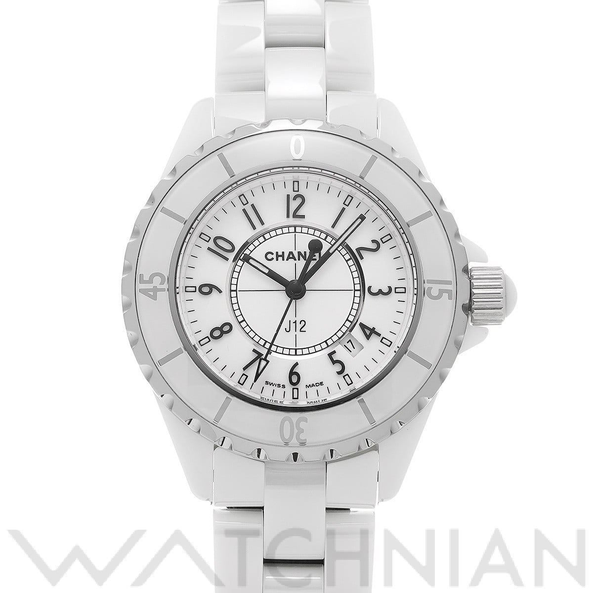 シャネル J12 33MM H0968 ホワイト レディース 時計 【中古】【wristwatch】