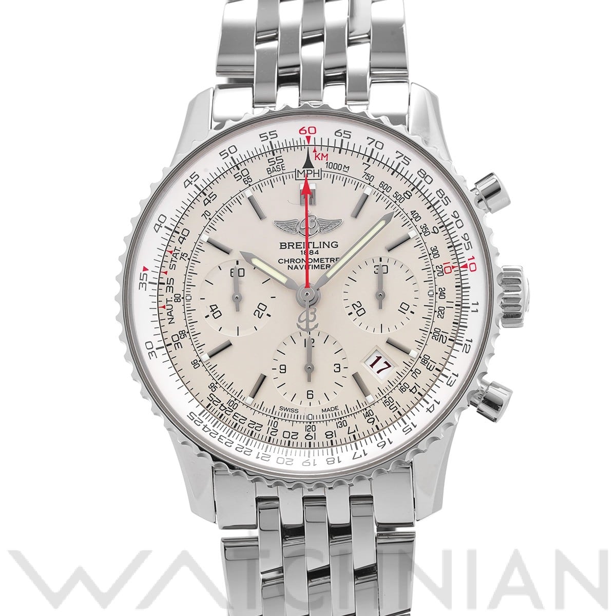 ブライトリング ナビタイマー 01 リミテッド S232G56NP シルバー メンズ 時計 【中古】【wristwatch】