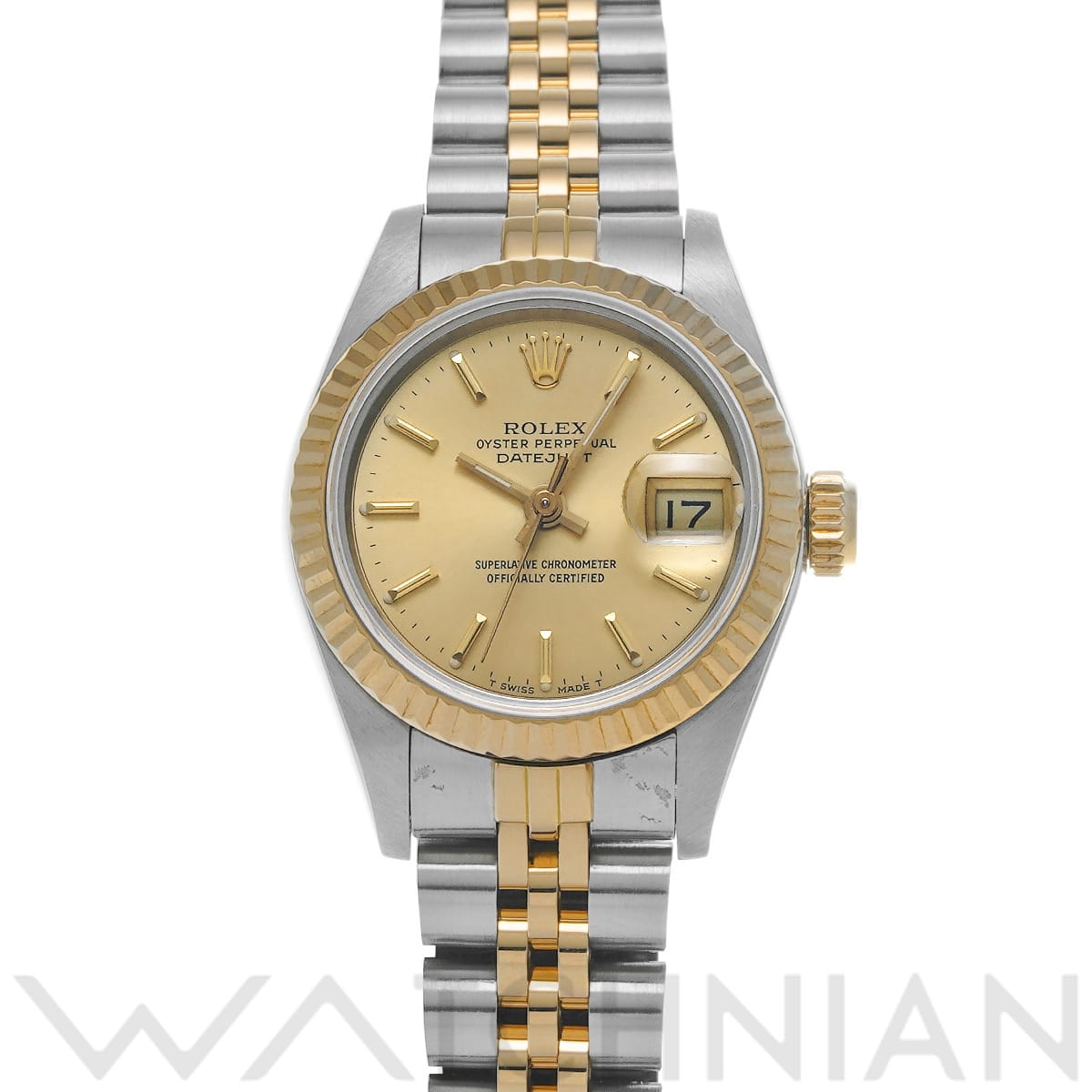 ロレックス デイトジャスト 69173 シャンパン レディース 時計 【中古】【wristwatch】