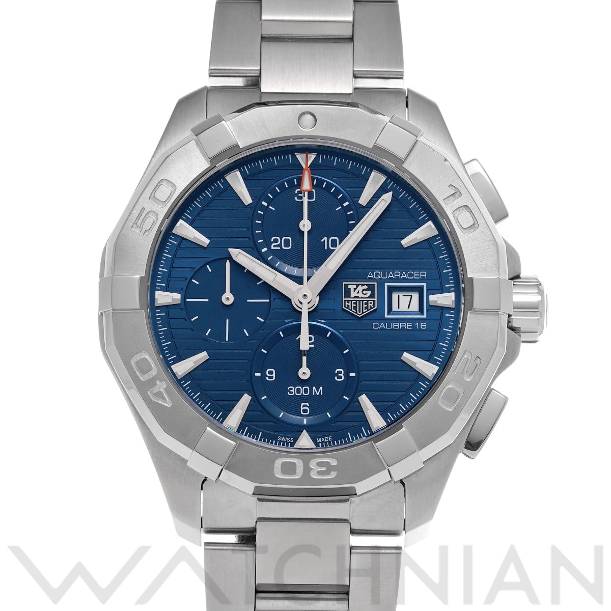 タグ ホイヤー アクアレーサー キャリバー16 クロノグラフ CAY2112.BA0927 ブルー メンズ 時計 【中古】【wristwatch】