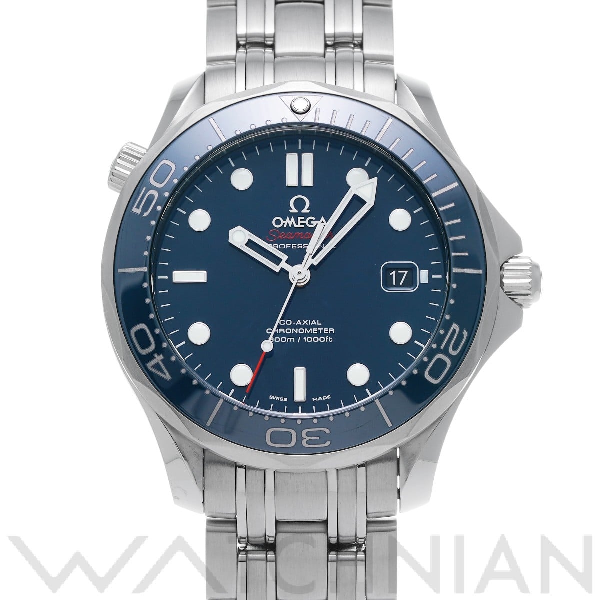 オメガ シーマスター ダイバー300 コーアクシャル 212.30.41.20.03.001 ブルー メンズ 時計 【中古】【wristwatch】