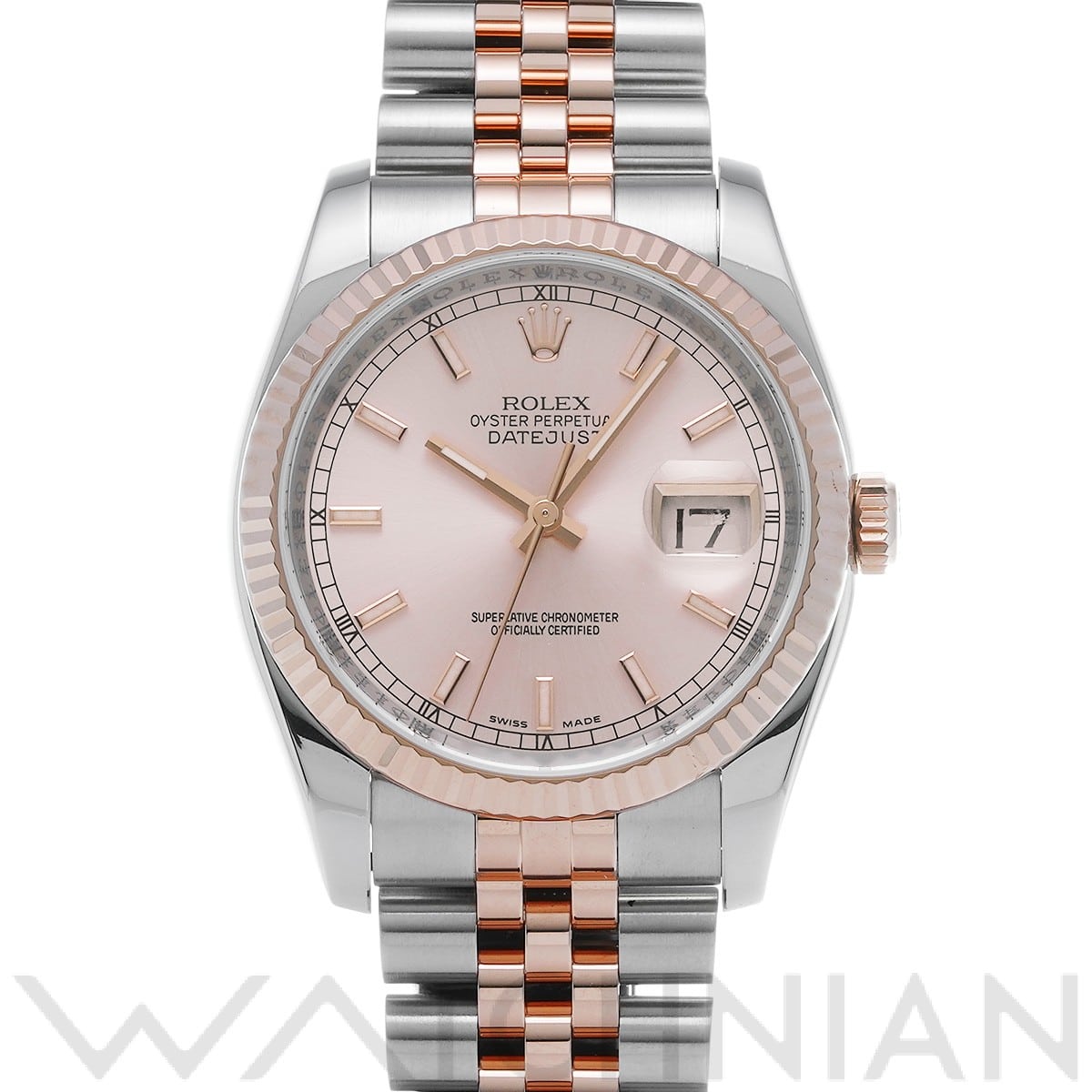 ロレックス デイトジャスト 36 116231 ピンク メンズ 時計 【中古】【wristwatch】