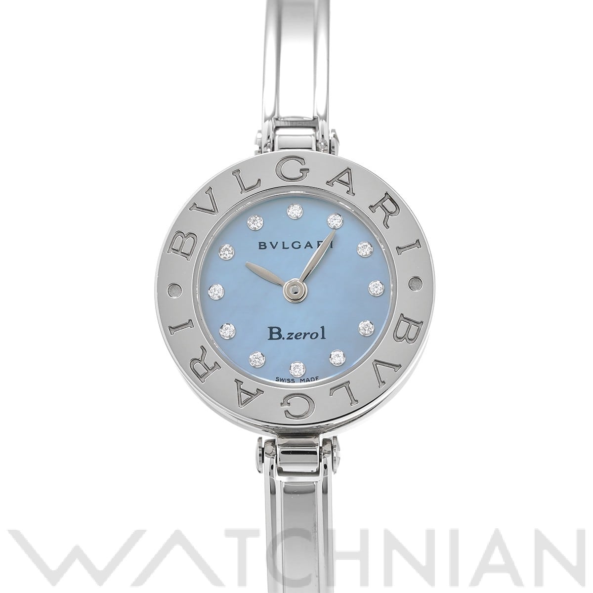 ブルガリ ビーゼロワン BZ22S ブルーシェル/ダイヤモンド レディース 時計 【中古】【wristwatch】