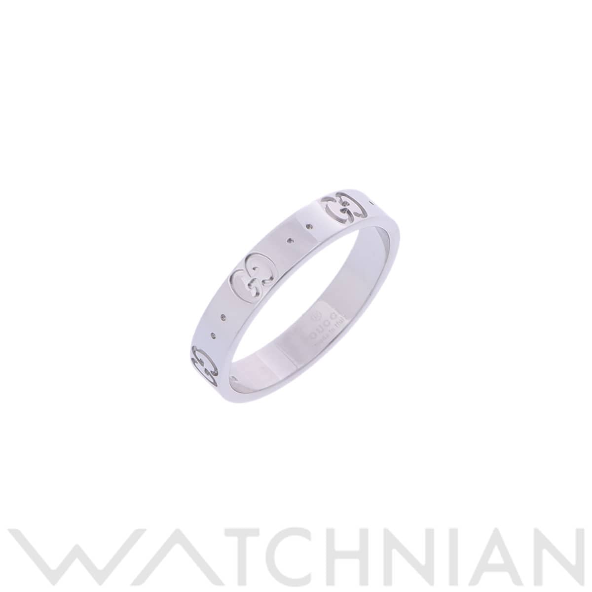 グッチ アイコンリング #17 シルバー K18ホワイトゴールド WG レディース ジュエリー 【中古】【jewelry】
