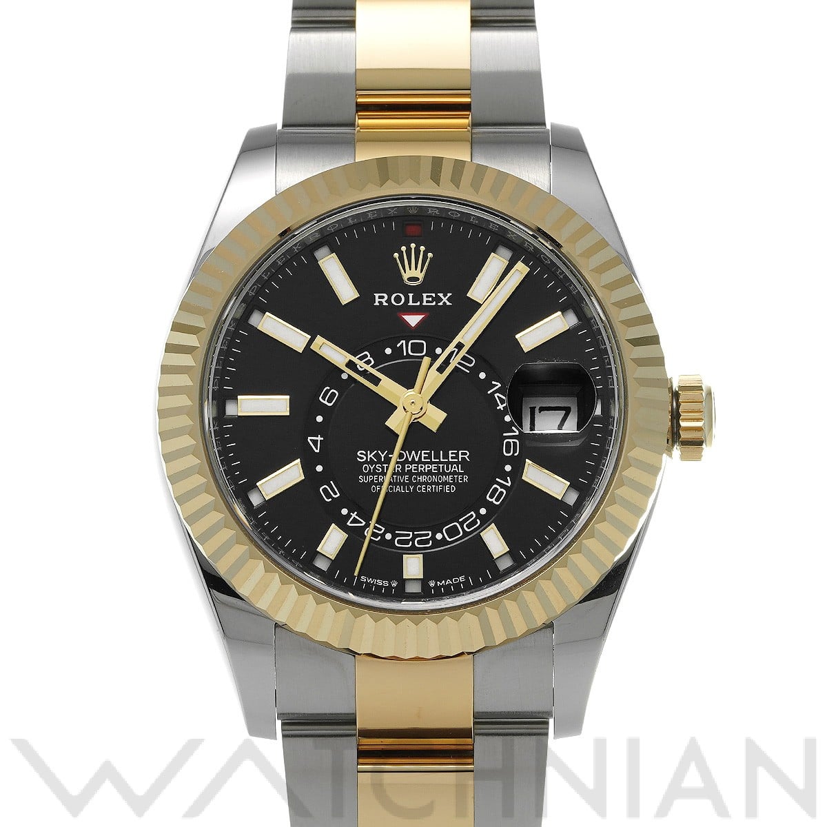 ロレックス スカイドゥエラー 336933 ブライトブラック メンズ 時計 【中古】【wristwatch】