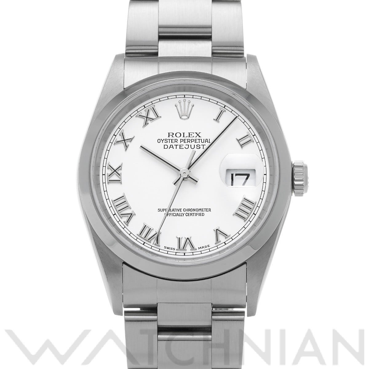 ロレックス デイトジャスト 16200 ホワイト メンズ 時計 【中古】【wristwatch】