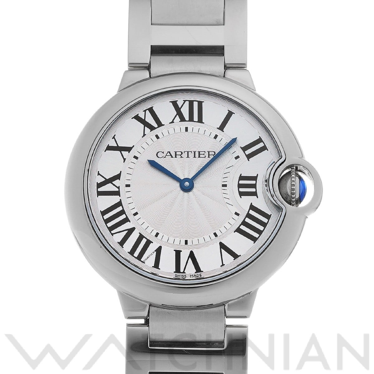 カルティエ バロンブルー ドゥ カルティエ 36mm W69011Z4 シルバー ユニセックス 時計 【中古】【wristwatch】